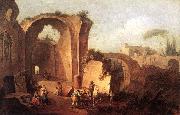 ZAIS, Giuseppe Landscape with Ruins and Archway oil painting reproduction